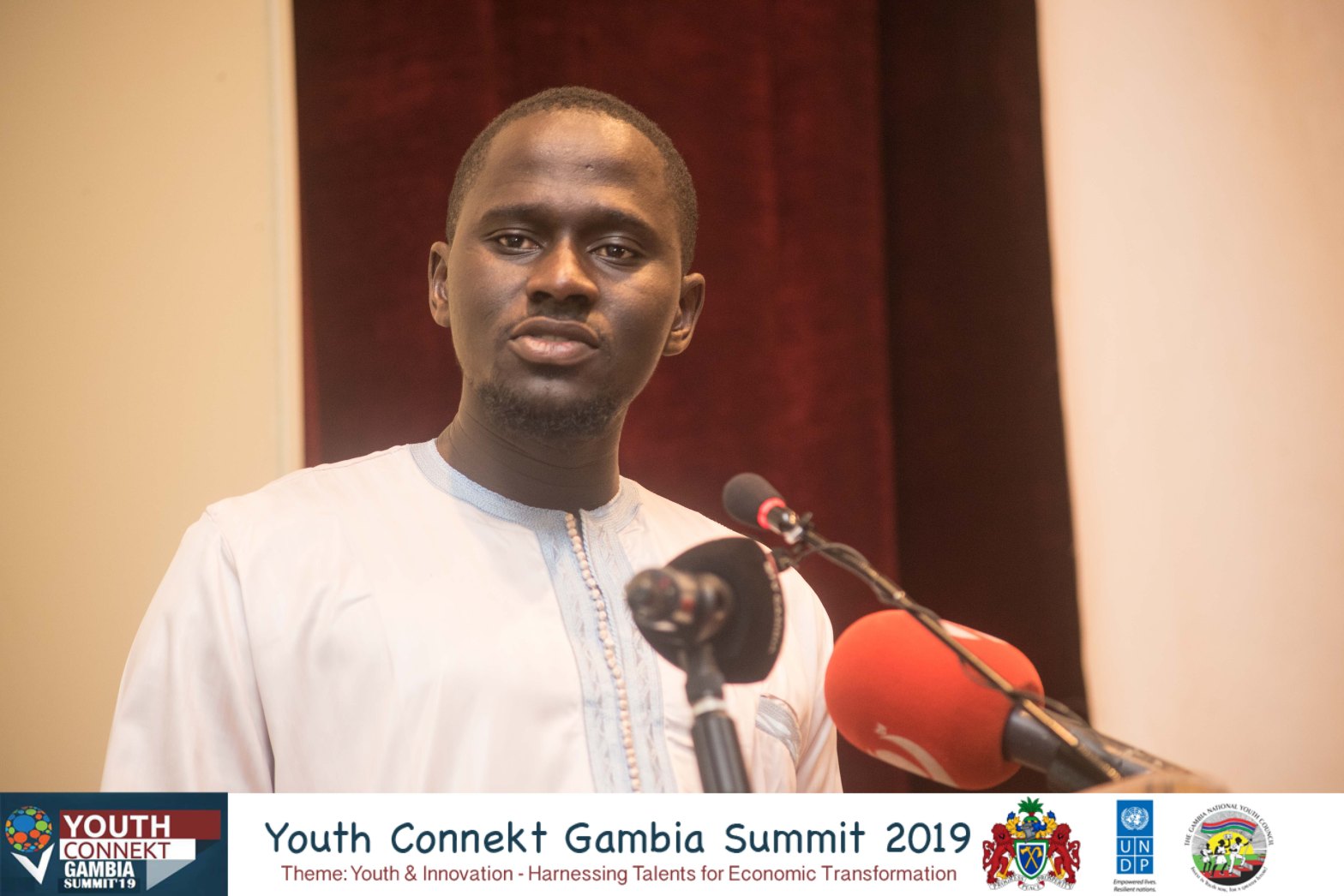 MCJSupport Org President at The Youth Connekt Summit Gambia&nbsp;2019