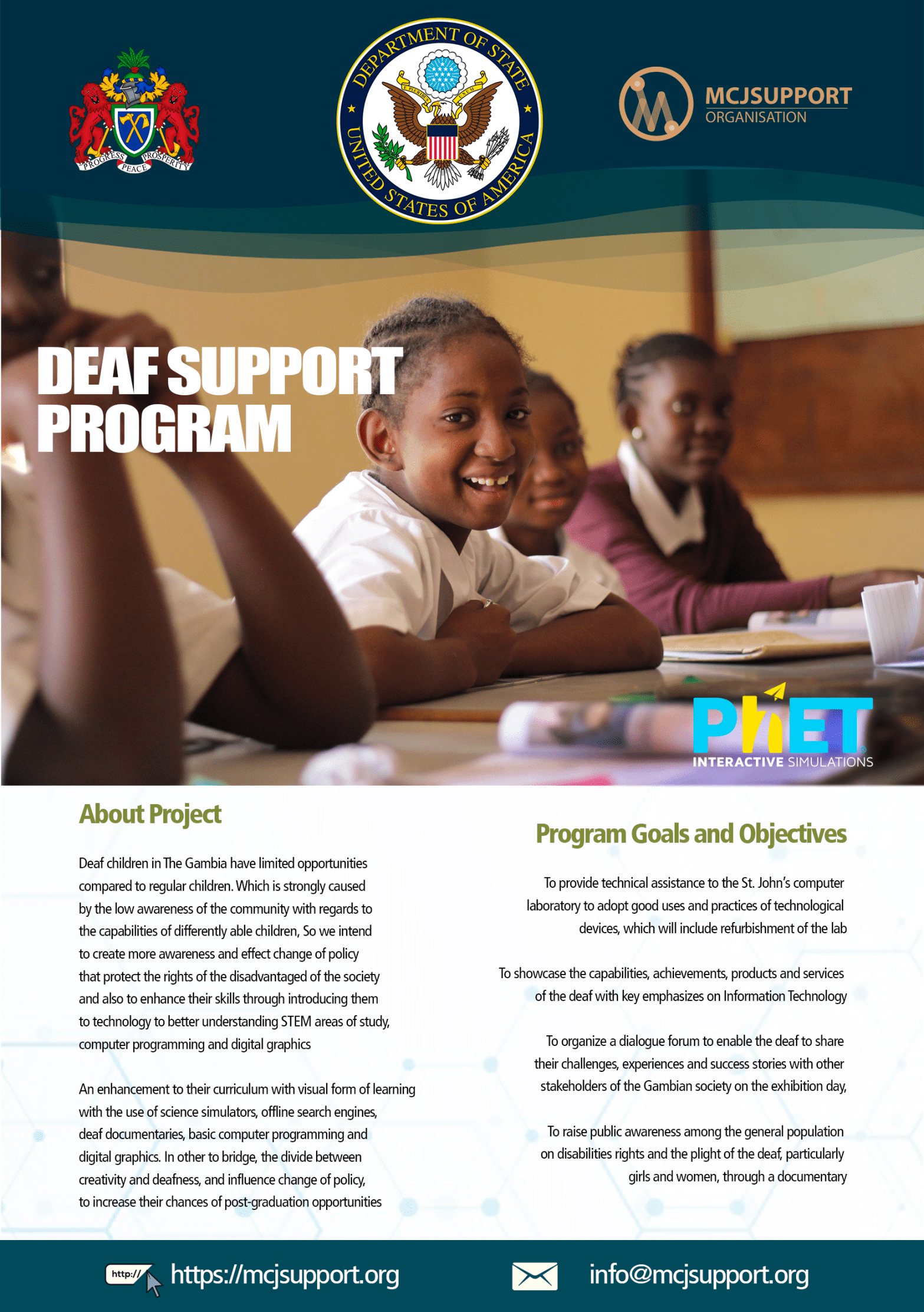 DEAF SUPPORT PROGRAM – U.S. EMBASSY BANJUL PUBLIC&nbsp;DIPLOMACY