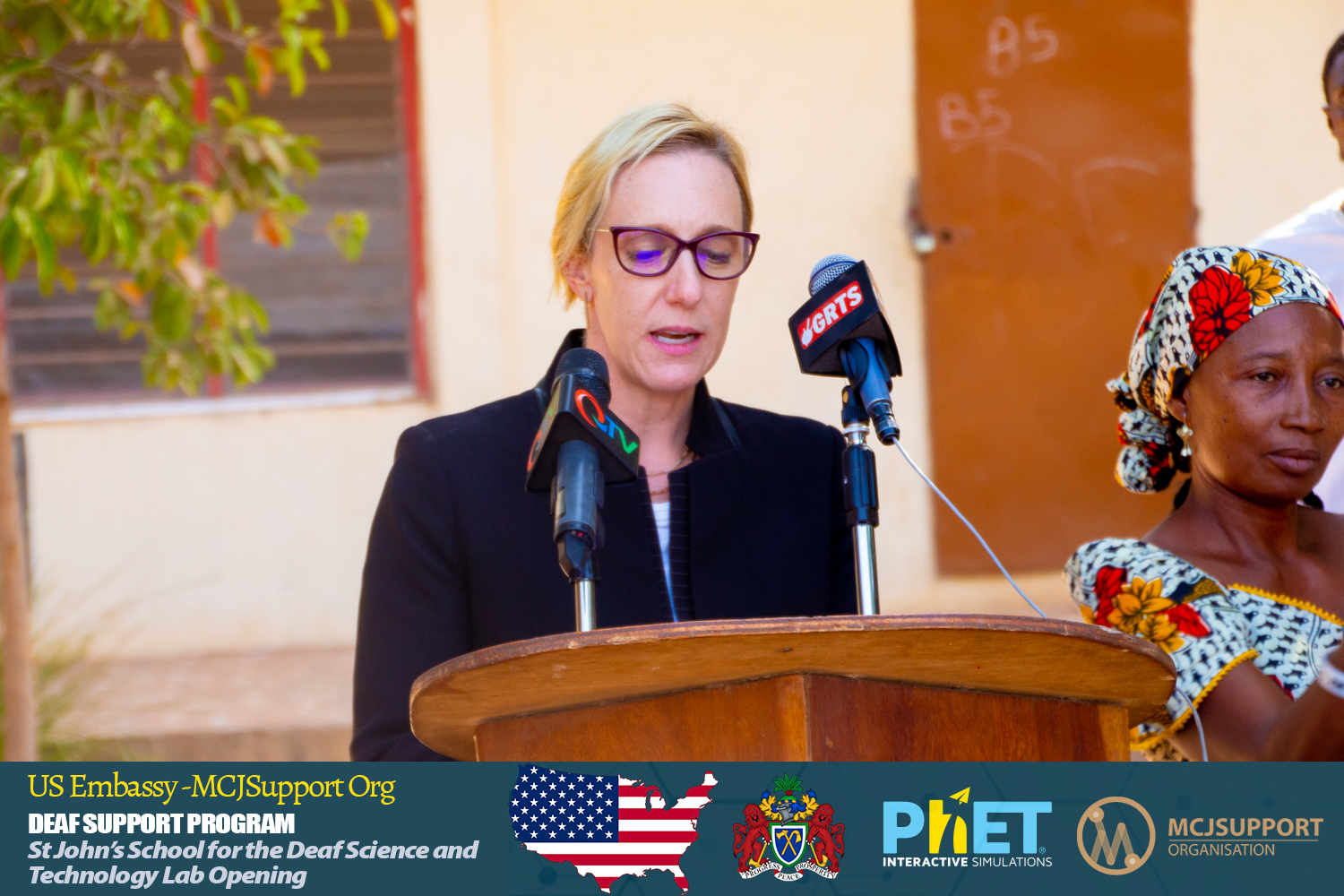 Charge d’Affaires of U.S. Embassy Banjul, The Gambia, Shelly Seaver.&nbsp;Remark