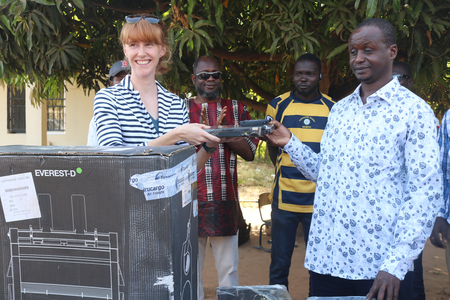 Presentation of Equipment to GOVI, Braille Printer, Victor Reader and Laptops